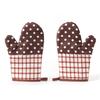 Homeson Oven Glove 2-piece Set (Dot) Baking Kitchen Gloves