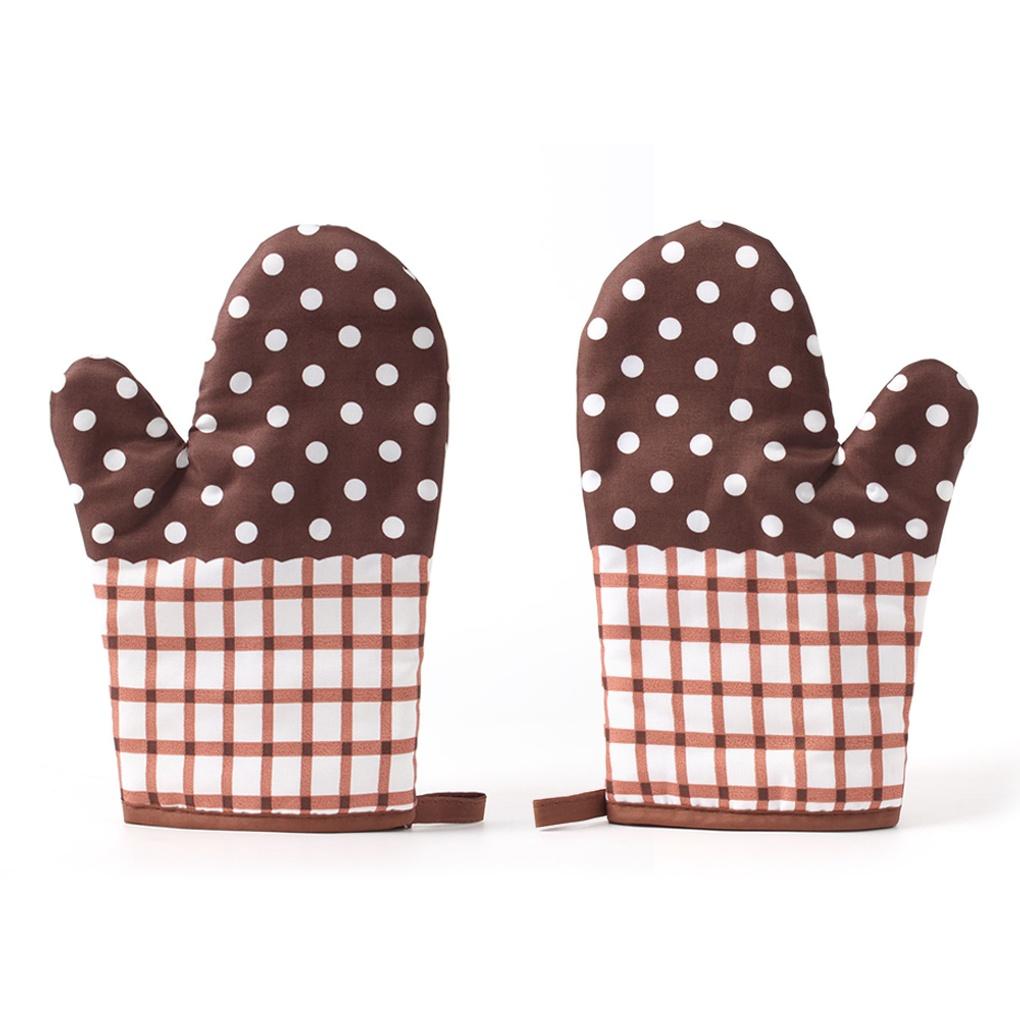 Homeson Oven Glove 2-piece Set (Dot) Baking Kitchen Gloves