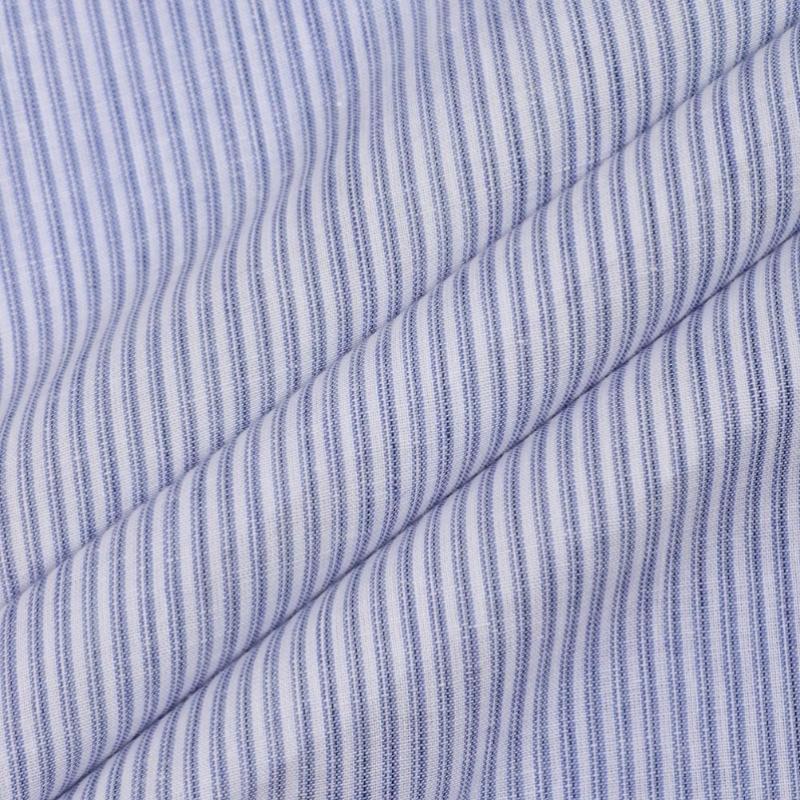 Daks Linen Blended Micro Stripe Regular Fit Dress Shirt Dms3shdl121b1