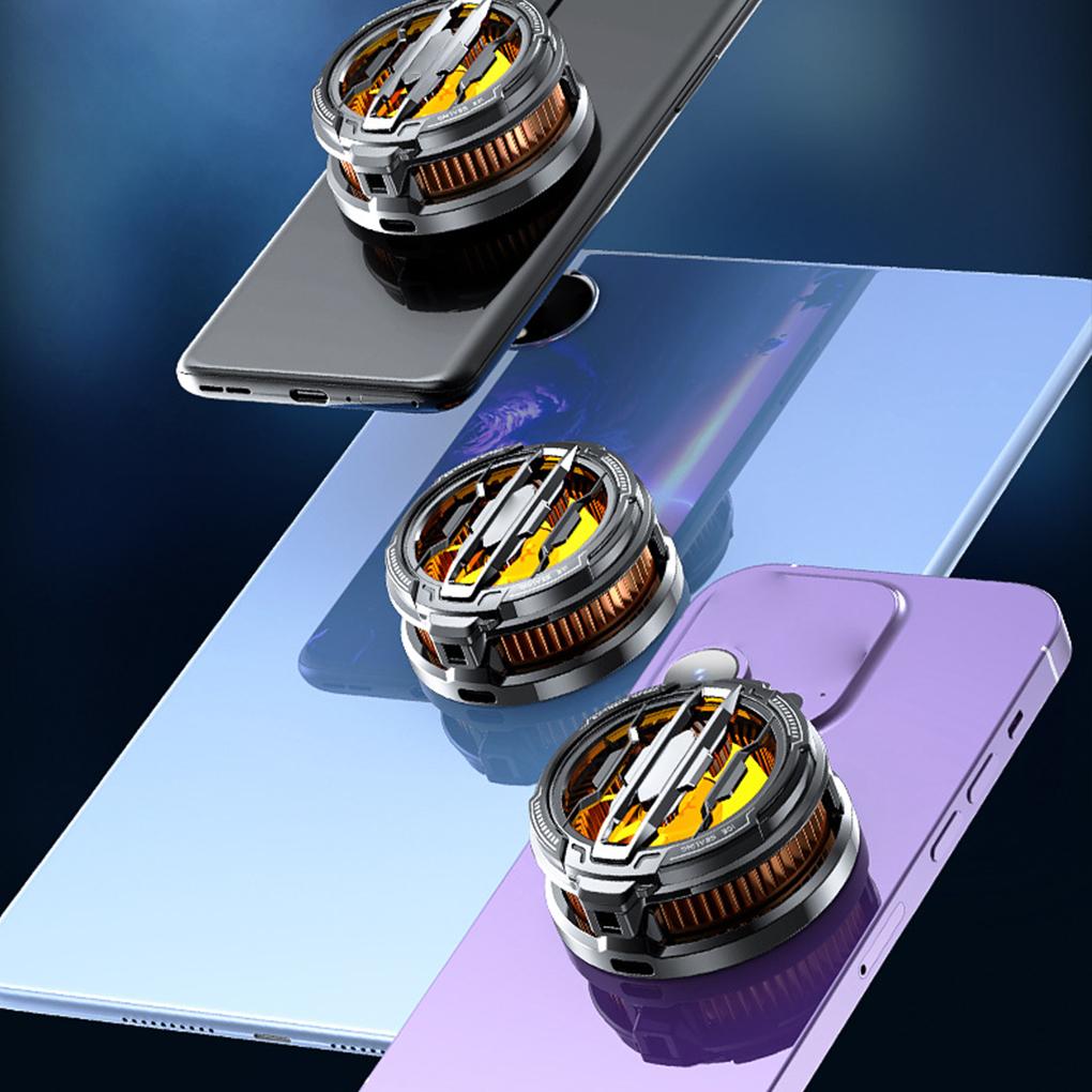 CX70 Magnetic Semiconductor Cooler For Phones Low Noise Strong Grip Long-term Grip Without Fatigue Smartphone Universal Black