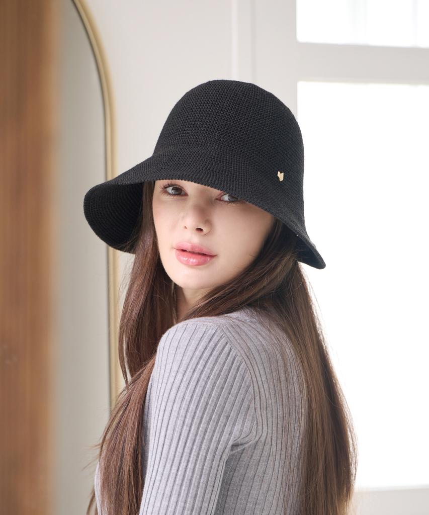 Koipeu Back Shirred Cotton Bonnet Hat Cf081Ht069