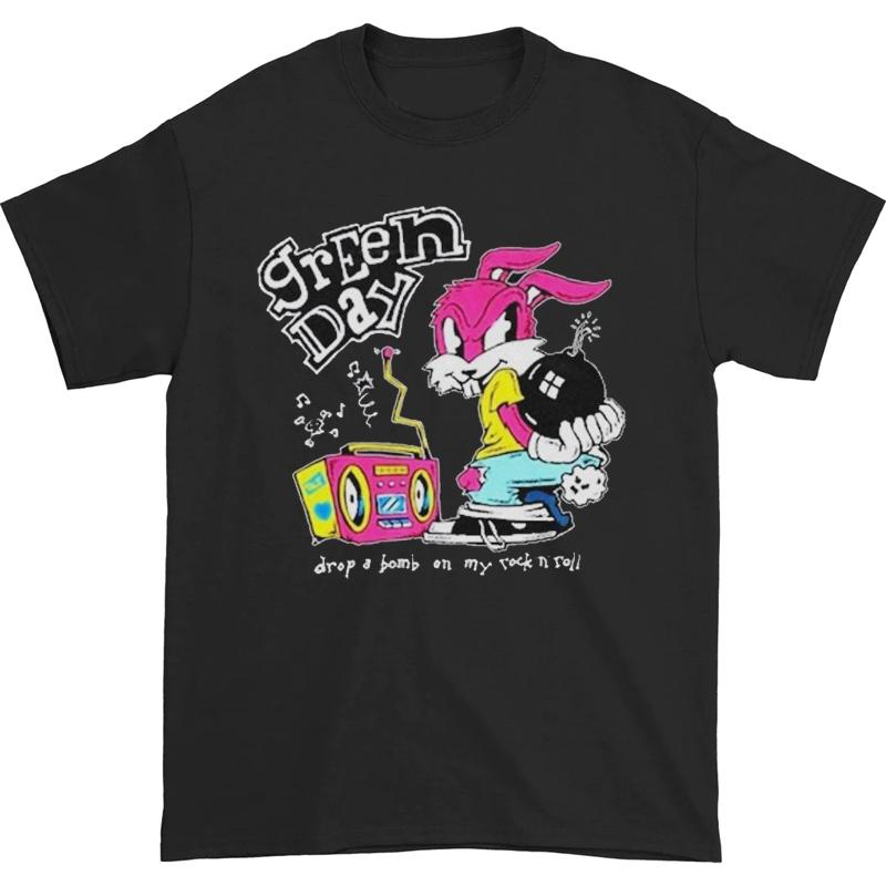 Green Day  Tshirt Classic Rock Music Band Tshirt Oversized Short sleeved Punk Street Style Men and Women Tops