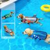 Durable Quick Drying Large Dog Life Jacket Dog Swimming Jacket with Rescue Handle Shark Fin Design High Buoyancy Safety Suit Outdoor Swimming Gear