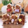 Cute Capybara Plush Toy Pendant With Pp Cotton Filling For Bag Decor And Gifts