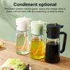 Glass Olive Oil Sprayer Bottle 470ml 2-In-1 Oil Dispenser with Auto Flip Cap