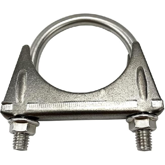 2 Inch Clamps Heavy Duty 2" Stainless Steel U Bolt Muffer Exhaust Clamp Hanger For Pipes (51Mm)