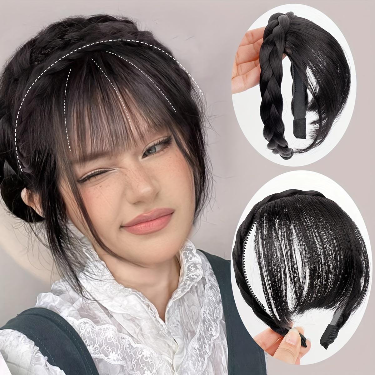 

Пов язка на голову з синтетичним чубчиком, пов язка на голову з синтетичним волоссям, 1 шт.