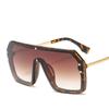 For Man XaYbZc Red Black Oversized Square Sunglasses Female Latest One Piece Lens Big Frame Sun Glasses UV Protection 400 Silver Mirror