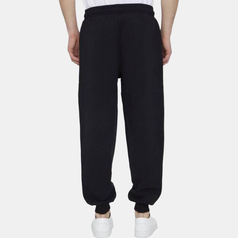 AMIPARIS Ss23 Logo Embroidered Cuffed Mid-Rise Knitted Sports Pants Unisex Bottoms Black UTR204747-009