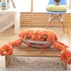 Lifelike Crab Plush Toy Soft Cartoon Creative Crab Stuffed Animal Doll Home Decoration Toys Sofa Pillow Kids Boys Gift 58x60cm