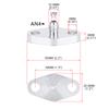 LZONE - AN4 Male Turbo Oil Feed Inlet Flange Adapter Kit w/Gasket For T3 T4 T04 T04B T04E JR-OFG31
