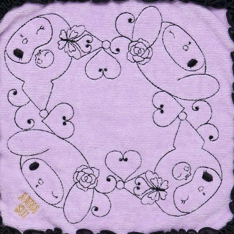 Sanrio ANNA SUI Mini Towel ( Ruffle ) Black Japan NEW