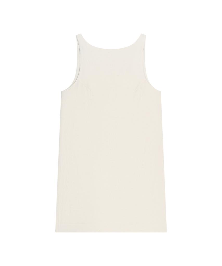 Siyajyu Sia8041 Classic Linen Mini Dress_Ivory