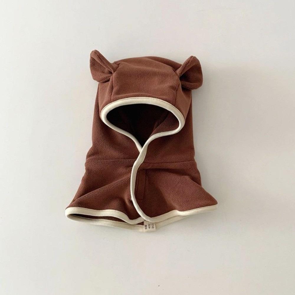 

Warm Balaclavas Windproof Pullover Hat New Beanie Caps Autumn and Winter кавовий