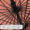 24 Bone Long Handle Umbrellas Creativity Flowering in Water Large Umbrella Reinforcement Windproof Parasols Sun Rain Umbrellas
