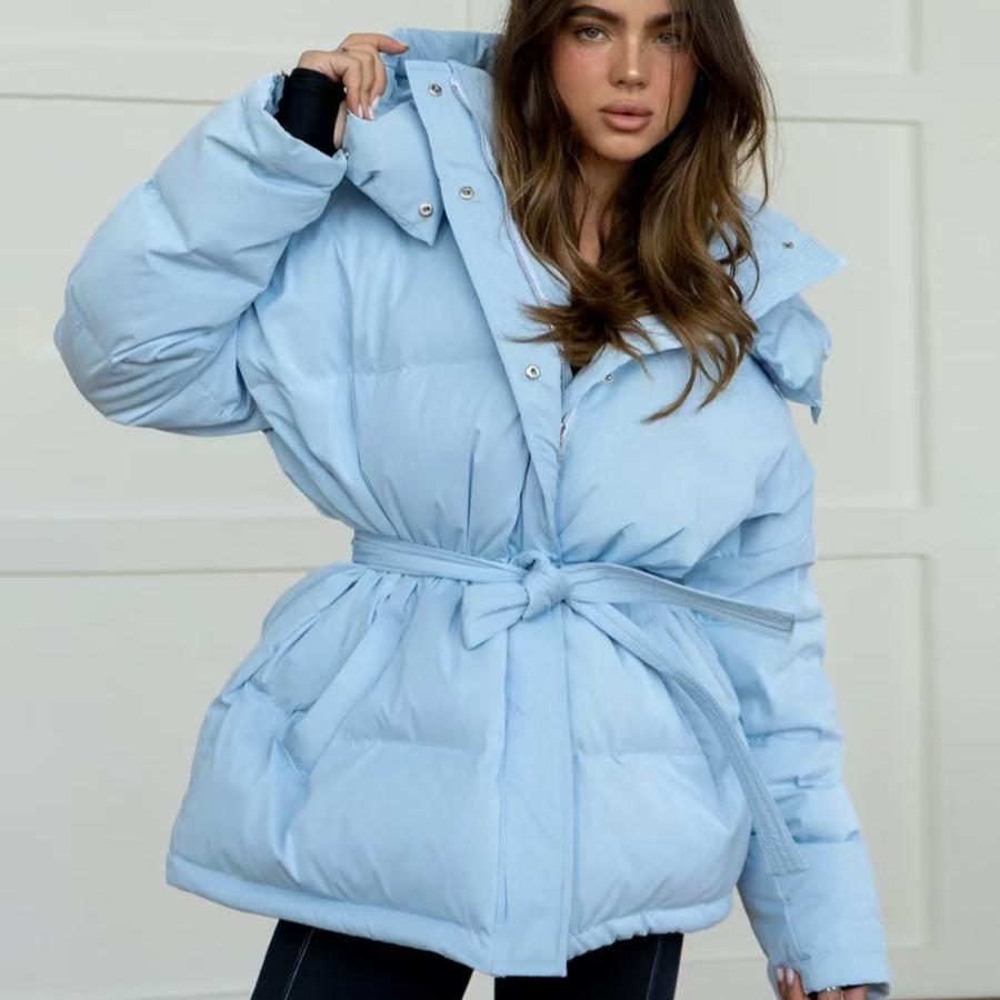 Autumn and Winter Hooded Thickened Fashionable Jacket Women's Warm Coat