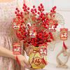 Chinese New Year 2026 Decoraitons  Spring Festival Hanging Ornaments Plant Bonsai Pendants with Tassle Horse Year Party Supplies