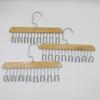 Douyin Multifunctional Tie & Camisole Hanger with 8 Solid Wood Hooks