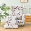 Blumenmuster Ohrensesselbezug Stretch Spandex Sesselbezüge Relax Elastische Ohrensessel Überwürfe mit Sitzkissenbezug