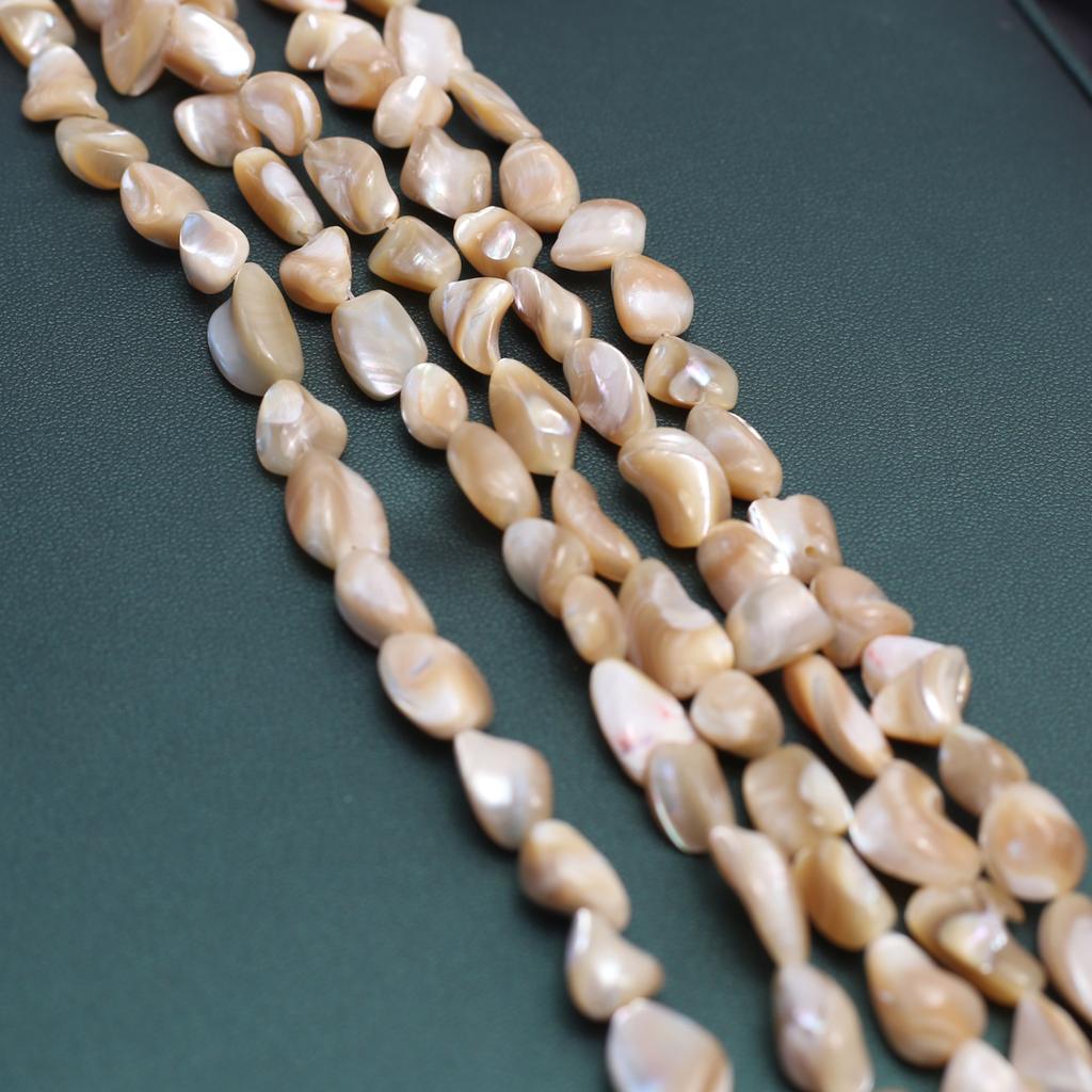 Seawater Shell Beads Natural Seawater Shell Irregular Beads 9x12mm For Jewelry Making DIY Necklace Bracelet Earrings Accessory Length 38cm