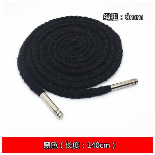 6mm Eight Strand Polyester Cotton Rope For Sports Pants Waist Rope, Clothing Drawstring, Dress Waist Rope, Shoelaces TJ21032