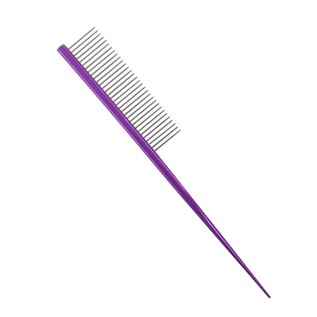 

High Quality Dog Comb Steel Grooming Comb Dog Cleaning Brush фиолетовый