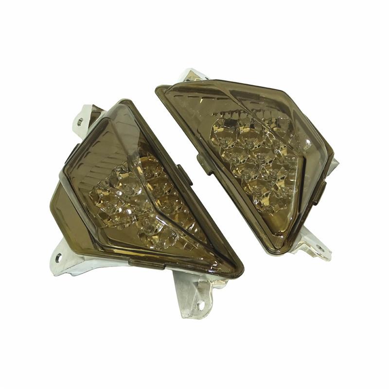 Waase For Kawasaki Ninja ZX6R ZX636 ZX-6R ZX-636 2013 2014 2015-2021 Front Turn Signals Blinker Flashing Indicator LED Light