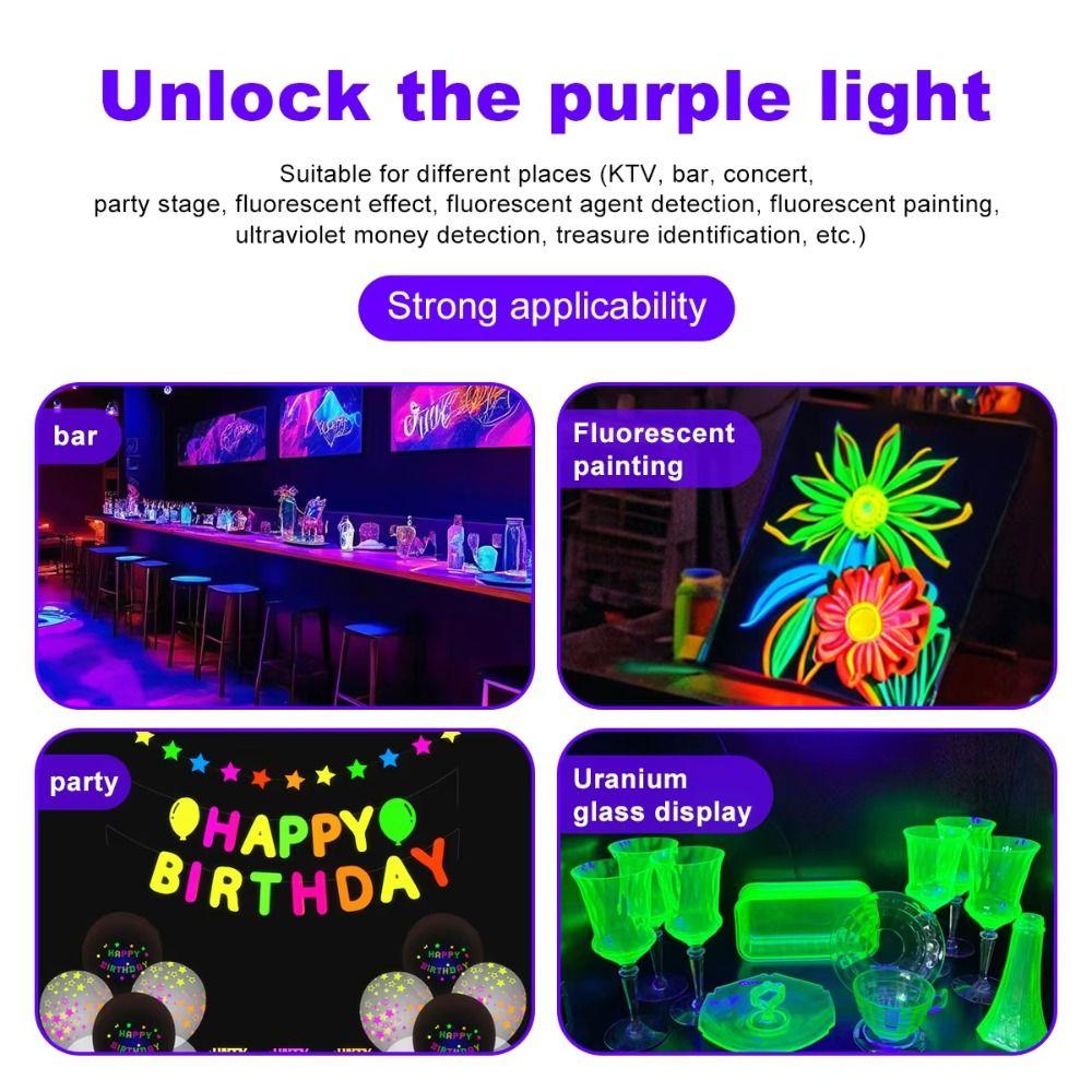 Waterproof UV Black Light LED Light Stage Effect Light Ultraviolet Lamp Party Performance