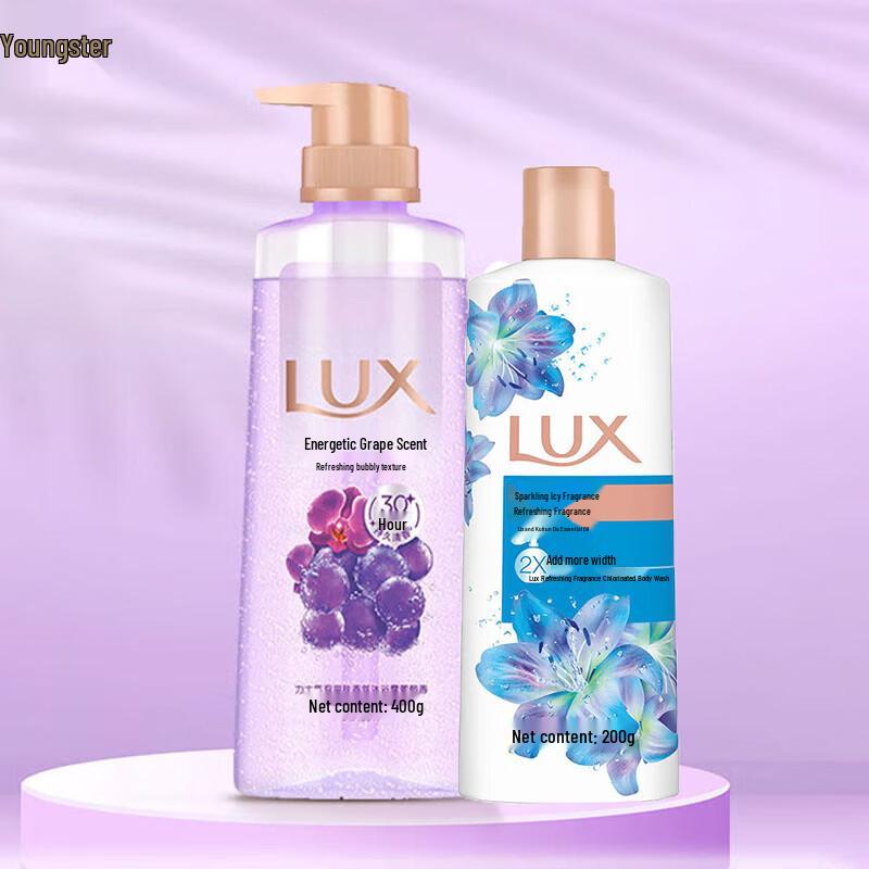 Lux Refreshing Shower Gel Duo Set (Grape Scent & Ice Cool)