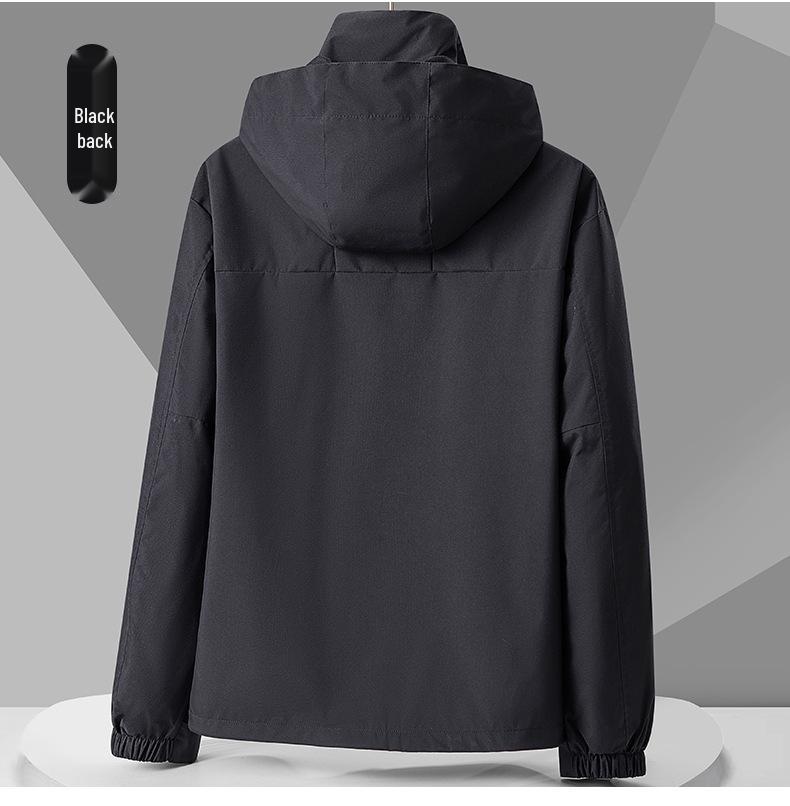 Mountain Series Colorblock Windbreaker für Frühling/Herbst: Dünne Kapuzenjacke für Tibet, Wasserdicht, Winddicht, Unisex Warmer Mantel Deng