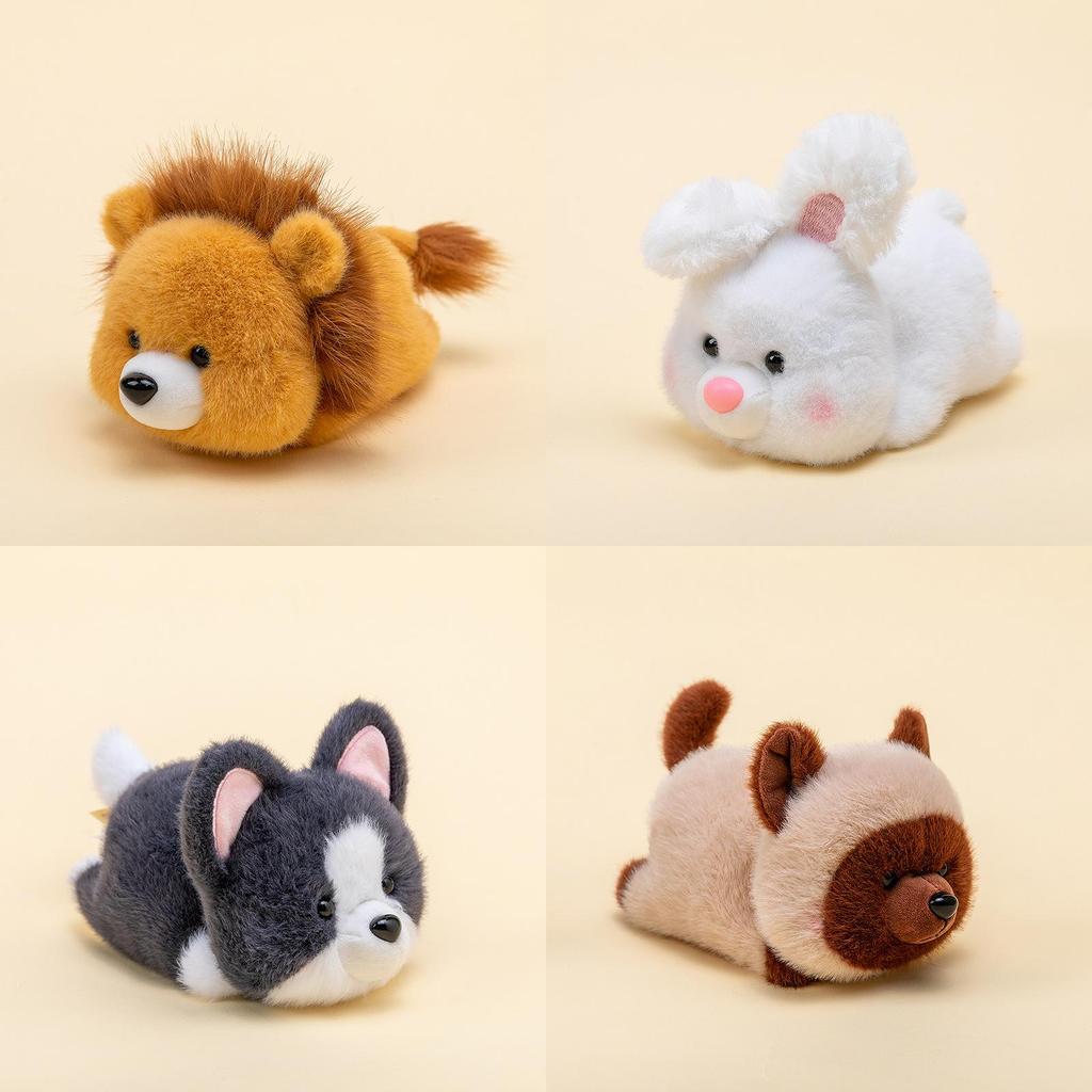 Cute Plush Lion And Bunny Stuffed Animals For Kids Gift Soft Toy Durable Pp Cotton