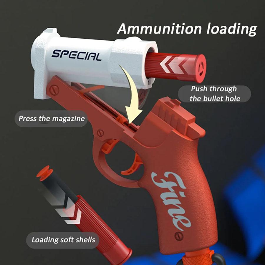 Compact size High-Quality S686 High-Quality Shell High-Quality Throwing High-Quality Soft High-Quality Bullet High-Quality Launcher High-Quality Toy