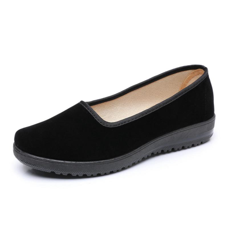 

Women s Black Old Beijing Soft Sole Cloth Shoes - Flat, Non-slip, Shallow Mouth, Ideal for Work and Dance 41 чорний