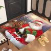 Jolly Santa Claus  (5) Personalized name Office Carpet Stylish Decor for Living Room Bedroom Kitchen