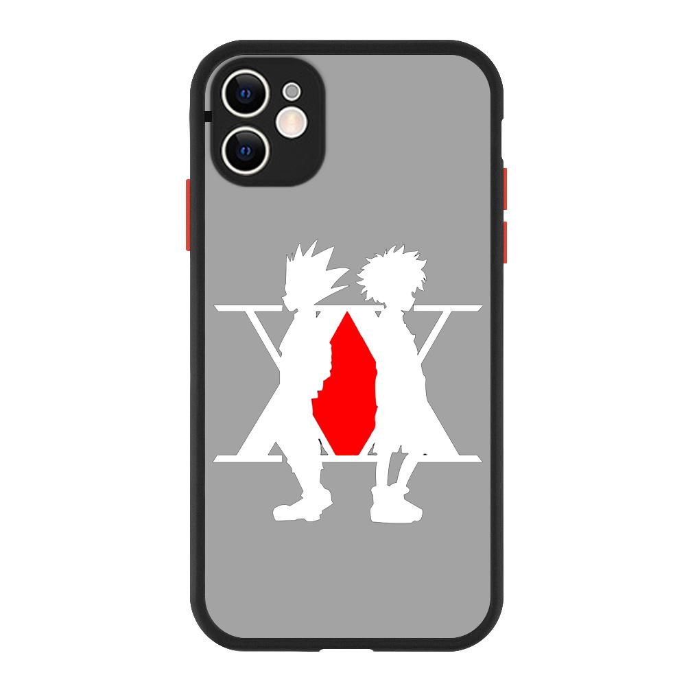 Hunter x hunter Hisoka Gon Killua Luxusní matný telefon CaFor iPhone 13 14 12 11 Pro Max XR XS X 7 8 Plus silikonový kryt nárazníku