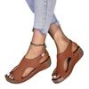 Fashion Large Slope Heel Sandals for Women 2024 Summer Sandals New Thick Bottom Slope Heel Fish Mouth Sandals
