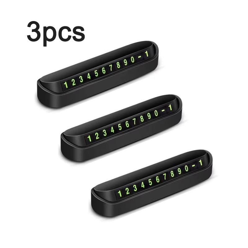 1/4Pcs Car Temporary Parking Card Phone Number Card Plate Telephone Number Car Park Stop Automobile Accessories