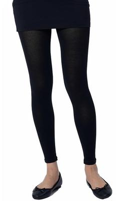 Fukusuke Manzoku Beauty Wärmende Beifuß Gedämpfte Schwarze Leggings, 10/10 Länge, Damen,