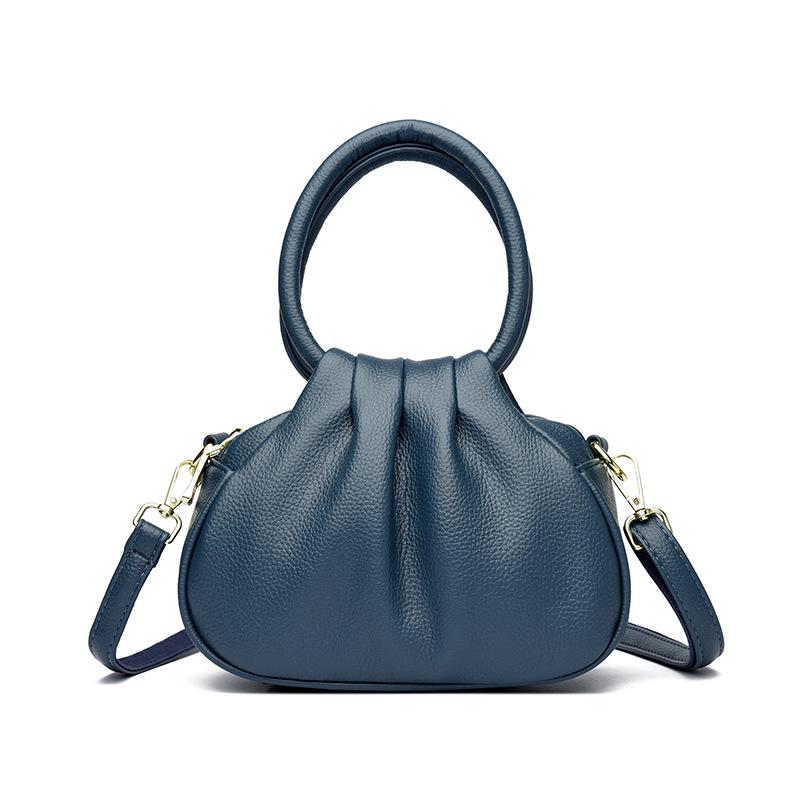

2025 Women s Cloud Pleated Handbag - Stylish Single Shoulder & Crossbody Bag for Commuters One Size синій