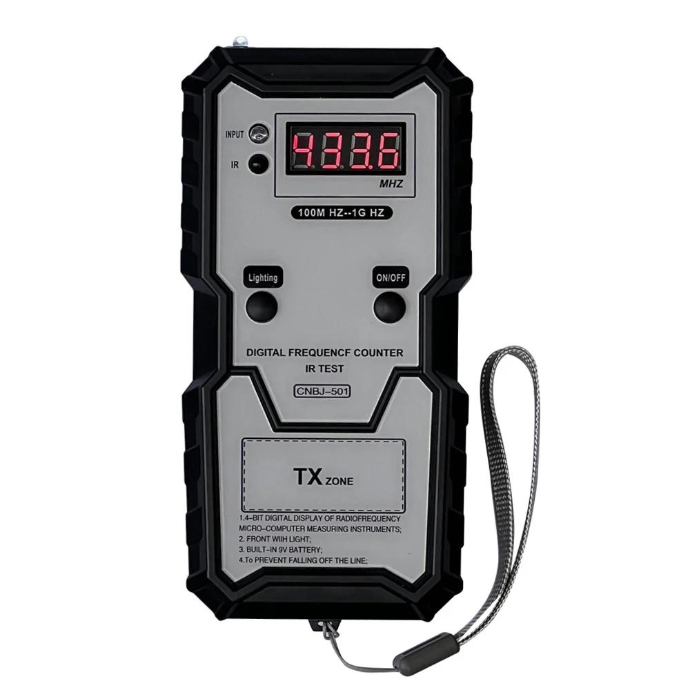 Car Keys Infrared Frequency Tester 100M-1GHZ Digital Electronic Infrared Frequence Counter Test Instrument with Illumination