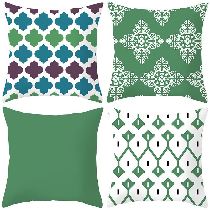 Ethnic Style Four-color Geometric Pillow Cover Car Sofa Pillow Cushion Cover
