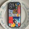Vintage Mode Design Radiohead Handyhülle Für IPhone 11 12 13 14 15 16 Pro Max Mini Plus Weiche Lederhülle