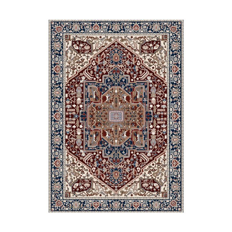 Bosmian Bedroom Splicing Carpet Retro Light Luxury Living Room Coffee Table Floor Mat Turkish Ethnic Style Carpet