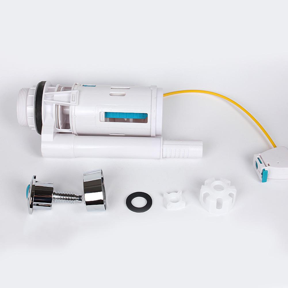 Upgrade your Bathroom with the Toilet Cistern Dual Flush Valve Push Button featuring an Adjustable Overflow Pipe