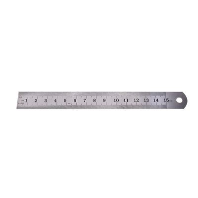 1Pc Metric Rule Precision Double Sided Measuring Tool 15Cm Metal Ruler
