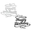 Happy Birthday Metal Cutting Dies for DIY Scrapbooking Die Cuts Paper Cards Embossed Template Decorative Art Crafts