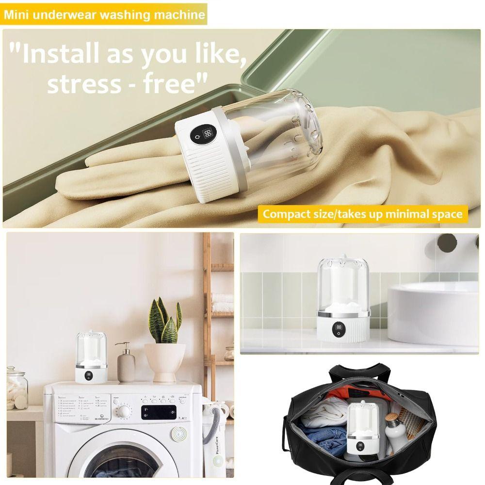 Rechargeable Washing Machine Mini Sock Washing Machine Portable Underwear Washer Household