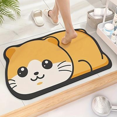 Diatom Mud Floor Mat Special Cartoon Animal Floor Mat Entry Door Mat Bathroom Floor Mat Bathroom Absorbent Foot Mat