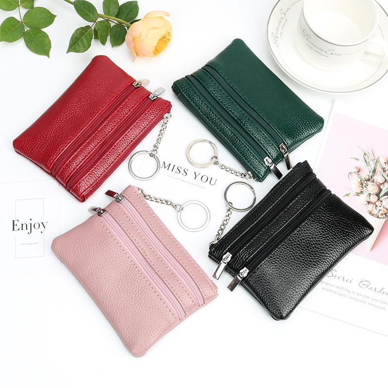 European & American Fashion Women's Coin Purse with Zipper, Key Holder, and Card Slot - Small Handheld Bag