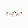 1pc Design Ring Set with Synthetic Zircon, Simple and Fashionable Single Ring